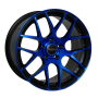 THRUST ANODIZED BLUE FACE BLACK WINDOWS